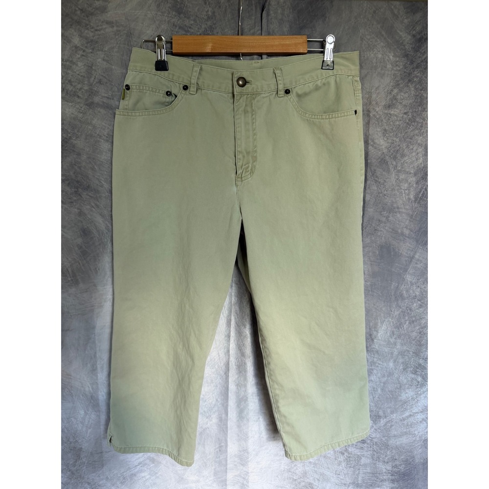 Lauren Ralph Lauren Sage Green Cropped Denim Pants‎ Womens Jeans Co 34 Waist
